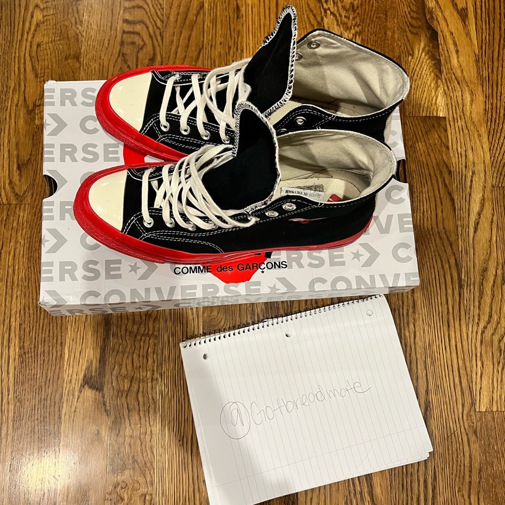 Comme de Garçon x Converse play high top